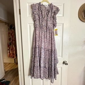 BB Dakota by Steve Madden Ruffle Floral Maxi Dress. NWT. Size Medium